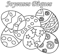 Dessin de Paques Oeufs
